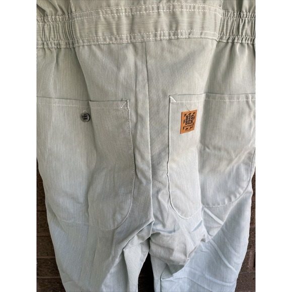 Vintage-USA-NOS w/tag Big Ben by Wrangler Mint Green Pinstripe Coverall Size S - Picture 11 of 13